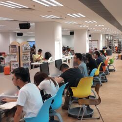 The Academic Commons opens 24 hours a day during the semester! Image of the Library Academic Commons