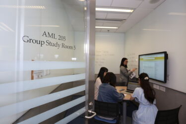 Book our Group Study Rooms online Picture of a Group Study Room