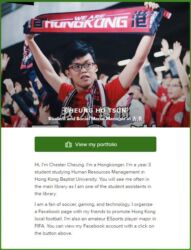 Student Assistant - Chester Cheung
<br>
<a href="https://about.me/chestercheung" target="_blank" rel="noopener noreferrer">About me</a> Student Assistant - Chester Cheung