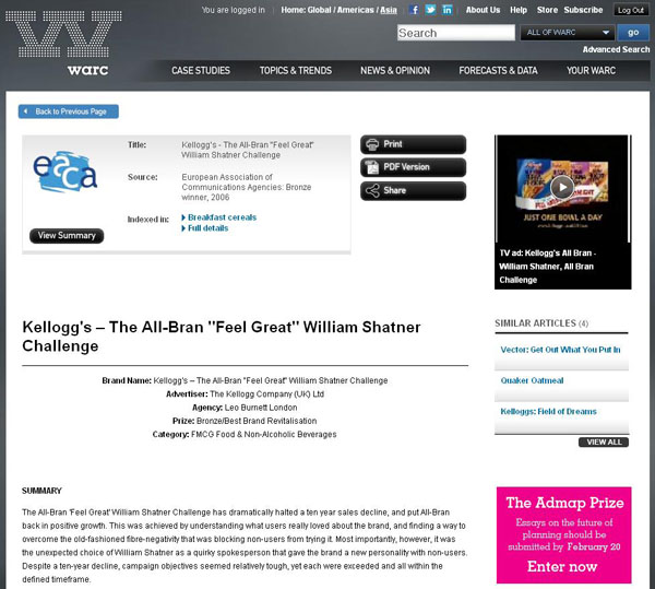 Click to access the Warc trial