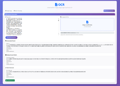 Keyword Generation of OCR text