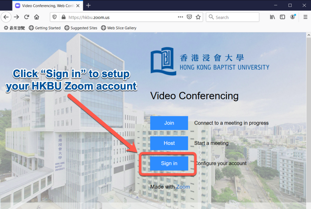 Firsttime Zoom setup Get help HKBU Library